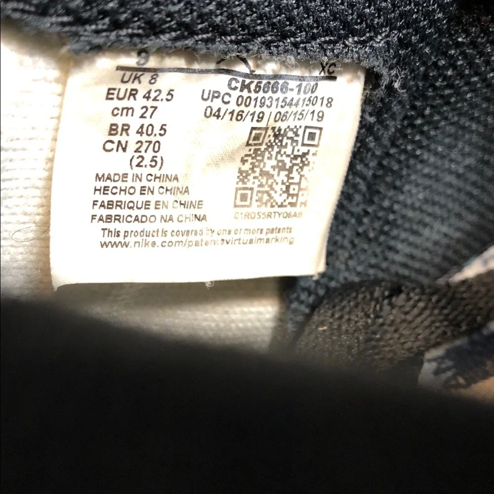 Nike Air Jordan 1 Retro OG High Fearless CK5666-100 Men’s Sneakers - Size 9